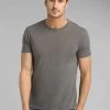 PrAna Crew T-Shirt - Men's -Camping shops 1007540023 Prana PranaCrew CharcoalHeather