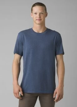 PrAna Crew T-Shirt - Men's 11 PrAna Crew T-Shirt - Men's -Camping shops 1007540315 Prana PranaCrewTShirt DenimHeather Mens Front