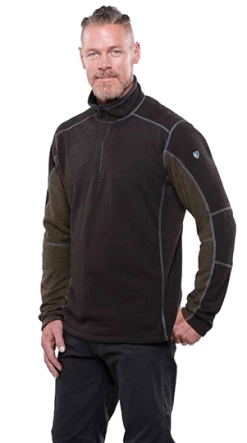 Revel 1/4 Zip - Men's -Camping shops 1010960040 Kuhl RevelQZ CharcoalOlive