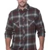 Lowdown Flannel - Men's -Camping shops 1010990028 Kuhl Lowdown RussetGray