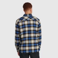 Outdoor Research Feedback Flannel Shirt - Men's 9 Outdoor Research Feedback Flannel Shirt - Men's -Camping shops 1015990508 OR FeedbackFlannelShirt ClassicBluePlaid Mens Rear