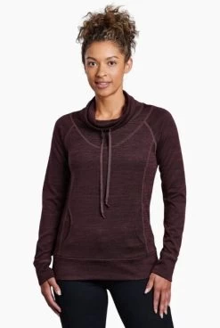 Lea Pullover - Women's -Camping shops 1022160189 Kuhl LeaPulloverGanache Wmns Front