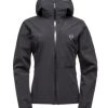 Black Diamond Stormline Stretch Rain Shell - Women's -Camping shops 1035954958 BlackDiamond FinelineStretchRainshell Black Wmns Front