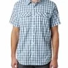 Columbia Silver Ridge Lite Plaid Short-Sleeve - Men's 1 Columbia Silver Ridge Lite Plaid Short-Sleeve - Men's -Camping shops 1035964846 Columbia SilverRidgeLitePlaidSS CollegiateNavyGingham Mens Front