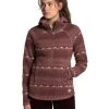 The North Face Printed Crescent Hooded Pullover - Women's 2 The North Face Printed Crescent Hooded Pullover - Women's -Camping shops 1035968149 TNF PrintedCrescentHoodedPO MarronPurpleLandscapedKnitPrint Wmns Front
