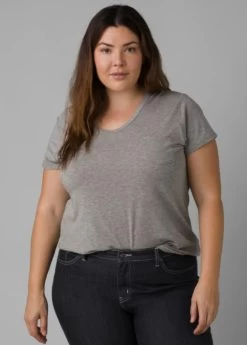Prana Foundation Short-Sleeve V-Neck Top Plus - Women's
