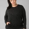 Prana Sunrise Sweatshirt Plus - Women's -Camping shops 1035968768 Prana SunriseSweatshirtPlus Black Wmns Front