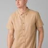 Prana Grixson Shirt - Men's -Camping shops 1035975346 Prana GrixsonShirt Toffee Mens Front
