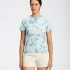 The North Face Botanic Dye Tee - Womoen's -Camping shops 1035977412 TNF BotanicDyeTeeWomens TourmalineBlueWash