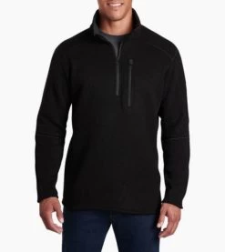 Interceptr 1/4 Zip - Men's -Camping shops 1035980281 Interceptr Zip Black M Front