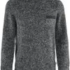 FJÄLLRÄVEN Lada Round-Neck Sweater - Mens -Camping shops 1035981581 Fjallraven LadaRoundNeckSweater Grey Mens Front