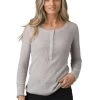 Prana Milani Henley - Women's 2 Prana Milani Henley - Women's -Camping shops 1035981964 Prana MilaniHenley Grey Wmns Front
