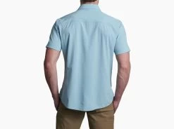 Optimizr Short-Sleeve - Men's -Camping shops 1035988405 Kuhl OptimizrShortSleeve CarolinaBlue Mens Rear