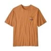 Patagonia Regenerative Organic Certified Cotton Lightweight Pocket Tee - Men's -Camping shops 1035991732 Patagonia RgnrtvOrganicCertifiedCottonLightWeightPocketTee CloudberryOrange Mens Front