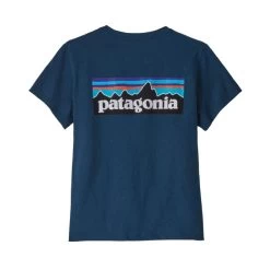 Patagonia P-6 Logo Responsibili-Tee - Women's -Camping shops 1035995406 Patagonia P6LogoResponsibiliTee WavyBlue Wmns Front
