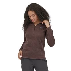 Patagonia Better Sweater 1/4 Zip - Women's -Camping shops 1035995558 Patagonia BetterSweaterQuarterZip DuskyBrown Wmns Front