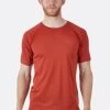 Rab Forge Tee - Men's -Camping shops 1035996542 Rab ForgeTee RedClay Mens Front