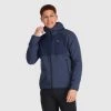 Outdoor Research Vigor Plus Fleece Hoodie - Men's -Camping shops 1035996869 OR VigorPlusFleeceHoodie NavalBlue Mens Front