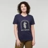 Cotopaxi Sunshine Do Good T-Shirt - Women's -Camping shops 1035997381 Cotopaxi SunshineDoGoodTshirt Maritime Wmns Front
