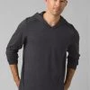 PrAna Hooded T-Shirt - Men's -Camping shops 1035997878 Prana PranaHoodedTshirt BlackStripe Mens Front