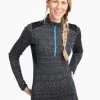 Kaskade Zip Neck - Women's -Camping shops 1035998656 Kuhl KaskadeZipNeck Pavement Wmns Front
