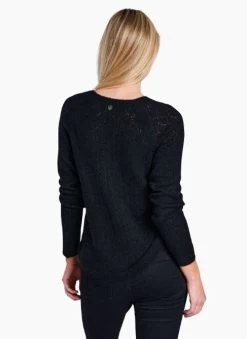 Sonata Pointelle Sweater - Women's 7 Sonata Pointelle Sweater - Women's -Camping shops 1035998774 Kuhl SonataPointelleSweater Black Wmns Rear