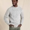 Wilde Crew Sweater - Men's -Camping shops 1035999710 ToadAndCo WildeCrewSweater HeatherGrey Mens Front