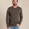 Tempo Long-Sleeve Crew - Men's -Camping shops 1035999736 ToadAndCo TempoLongSleeveCrew FirStripe Mens Front