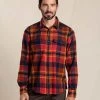 Indigo Flannel Long-Sleeve Shirt - Men's 2 Indigo Flannel Long-Sleeve Shirt - Men's -Camping shops 1035999741 ToadAndCo IndigoFlannelLongSleeveShirt Canoe Mens Front