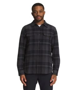 The North Face Arroyo Flannel Shirt - Men's -Camping shops 1035999995 TheNorthFace ArroyoFLannelShirt TNFBlackLargeHalfDomePlaid2 Mens Front