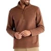 Bamboo Sherpa Fleece 1/4 Zip - Men's -Camping shops 1036000349 Freefly BambooSherpaFleeceQuarterZip Mustang Mens Front