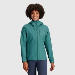 Outdoor Research Aspire II Jacket - Women's -Camping shops 1036004427 OutdoorResearch AspireIIJacket Topical Wmns Front