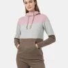 Tentree TreeFleece Blocked Banshee Hoodie - Women's -Camping shops 1036005247 Tentree TreeFleeceBlockedBansheeHoodie DawnPinkGreyHeatherFalcon Wmns Front