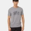 Tentree Nothing Ventured T-Shirt - Men's 2 Tentree Nothing Ventured T-Shirt - Men's -Camping shops 1036005407 Tentree NothingVenturedTShirt GreyHeatherDressBlue Mens Front