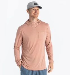 Bamboo Lightweight Hoody - Men's -Camping shops 1036005468 Freefly BambooLightweightHoody OrangeDusk Mens Front