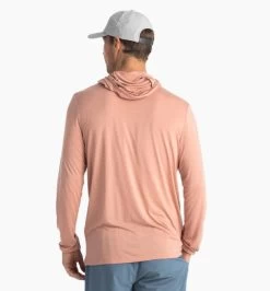 Bamboo Lightweight Hoody - Men's -Camping shops 1036005468 Freefly BambooLightweightHoody OrangeDusk Mens Rear