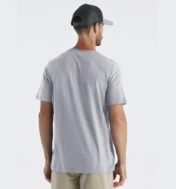 Bamboo Heritage Pocket Tee - Men's -Camping shops 1036005508 Freefly BambooHeritagePocketTee LightHeatherGrey Mens Rear