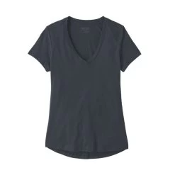 Patagonia Side Current Tee - Women's -Camping shops 1036005732 Patagonia SideCurrentTee SmolderBlue Wmns Front