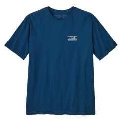 Patagonia 73 Skyline Organic T-Shirt - Men's -Camping shops 1036006162 Patagonia 73SkylineOrganicTShirt LagomBlue Mens Front