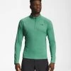 The North Face Big Pine 1/4 Zip - Men's -Camping shops 1036007032 TheNorthFace BigPineQuarterZip DeepGrassGreen Mens Front