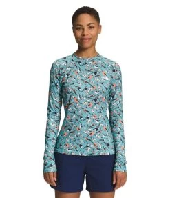 The North Face Class V Water Top - Women's -Camping shops 1036007102 TheNorthFace ClassVWaterTop ReefWatersBirdStudyPrint Wmns Front