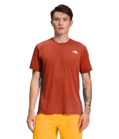 The North Face Wander Short-Sleeve - Men's -Camping shops 1036007375 TheNorthFace WanderShortSleeve RustedBronze Mens Front