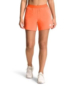 The North Face Wander Short - Women's -Camping shops 1036007490 TheNorthFace WanderShort DustyCoralOrange Wmns Front