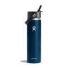 Hydro Flask 24oz Wide Flex Straw Cap 2 Hydro Flask 24oz Wide Flex Straw Cap -Camping shops 1036007937 Hydroflask 24ozWideFlexStrawCap Indigo Front