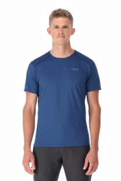 Rab Force Tee - Men's -Camping shops 1036009085 Rab ForceTee NightfallBlue Mens Front