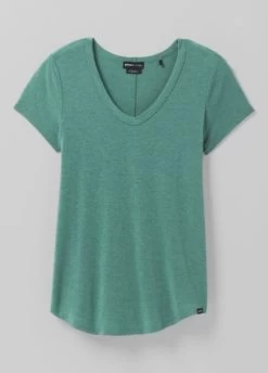 Prana Foundation 365 V-Neck Top - Women's 7 Prana Foundation 365 V-Neck Top - Women's -Camping shops 1036009210 Prana Foundation365VNeck CoveHeather Wmns Front
