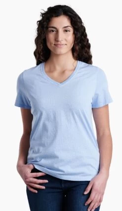 Arabella V-Neck Short-Sleeve - Women's -Camping shops 1036010794 Kuhl ArabellaVNeckShortSleeve Hydrangea Wmns Front