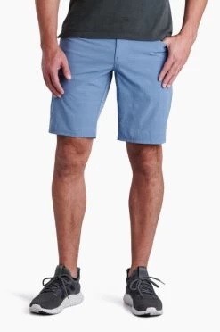 Upriser Short 10" - Men's -Camping shops 1036011136 Kuhl UpriserShort10Inch BlueSlate Mens Front