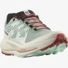 Salomon Pulsar Trail - Women's -Camping shops 1036011369 Salomon PulsarTrail LillyPadBleachedAquaHotSauce Wmns Front