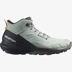 Salomon Outpulse Mid GTX - Men's -Camping shops 1036011423 Salomon OutpulseMidGTX WroughtIronBlackVibrantOrange Mens Side